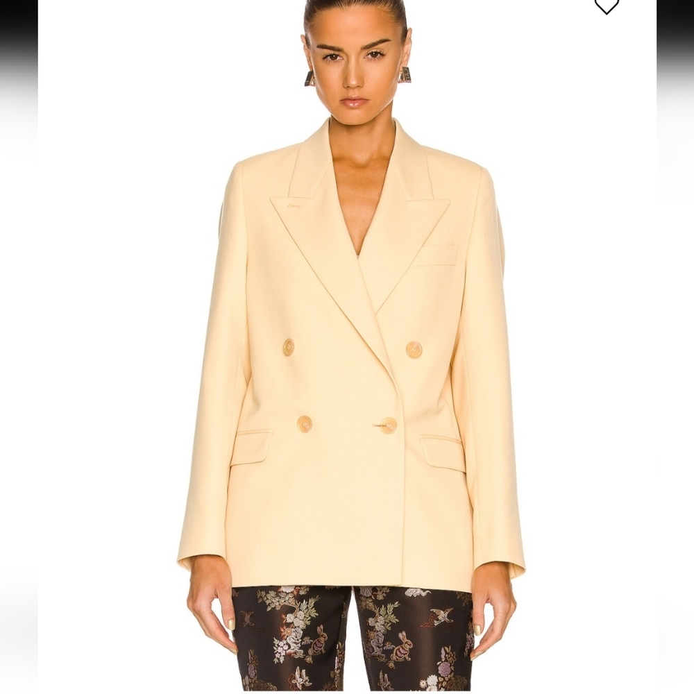Acne Studios Vanilla Blazer With Tailored Fit Size 38